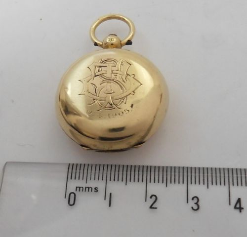SUPERB 18CT GOLD SOVEREIGN CASE HOLDER LONDON 1904 - ADDITIONAL PHOTO 9