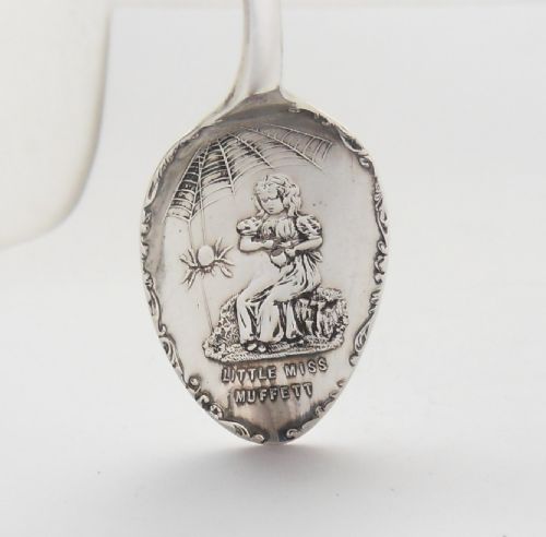 SUPERB EDWARDIAN SILVER NURSERY RHYME SPOON BIRMINGHAM 1903 - ADDITIONAL PHOTO 1