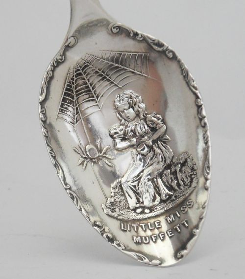 SUPERB EDWARDIAN SILVER NURSERY RHYME SPOON BIRMINGHAM 1903 - ADDITIONAL PHOTO 2