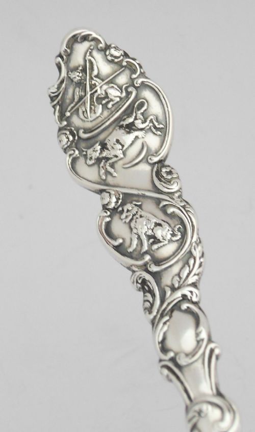 SUPERB EDWARDIAN SILVER NURSERY RHYME SPOON BIRMINGHAM 1903 - ADDITIONAL PHOTO 4