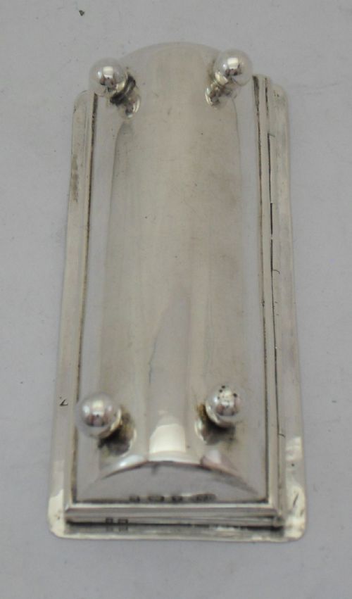 RARE EDWARDIAN SILVER TRIPLE STAMP CASE BIRMINGHAM 1901 - ADDITIONAL PHOTO 8