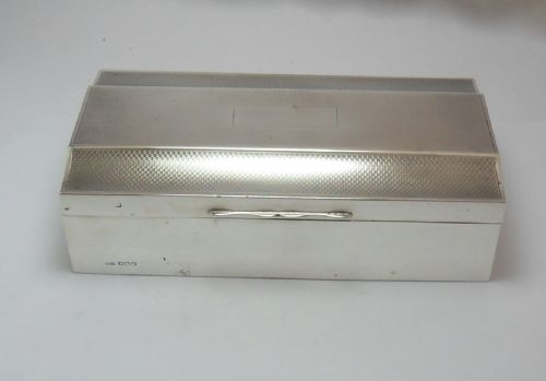 ART DECO SILVER CIGARETTE BOX SHEFFIELD 1929 - ADDITIONAL PHOTO 1