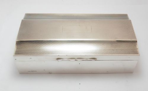 ART DECO SILVER CIGARETTE BOX SHEFFIELD 1929 - ADDITIONAL PHOTO 2