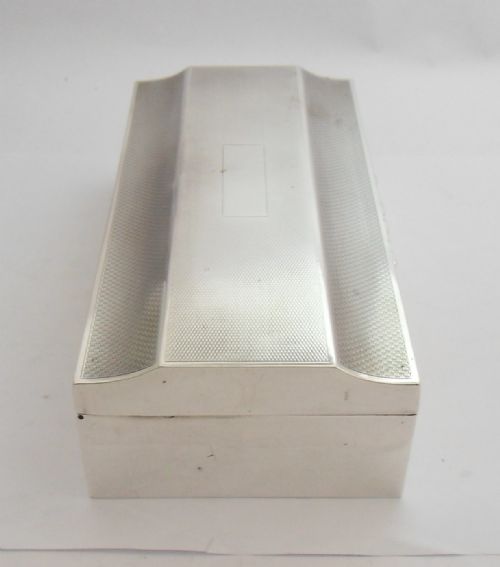 ART DECO SILVER CIGARETTE BOX SHEFFIELD 1929 - ADDITIONAL PHOTO 3