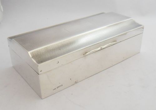 ART DECO SILVER CIGARETTE BOX SHEFFIELD 1929 - ADDITIONAL PHOTO 4