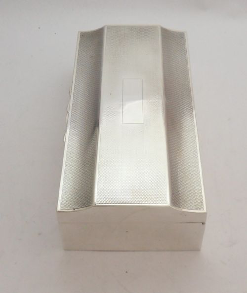 ART DECO SILVER CIGARETTE BOX SHEFFIELD 1929 - ADDITIONAL PHOTO 6