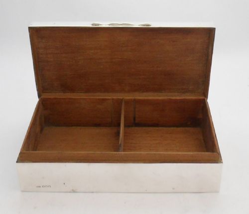 ART DECO SILVER CIGARETTE BOX SHEFFIELD 1929 - ADDITIONAL PHOTO 7