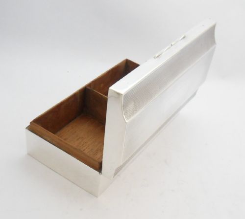 ART DECO SILVER CIGARETTE BOX SHEFFIELD 1929 - ADDITIONAL PHOTO 9