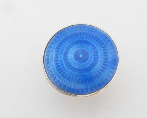 ENAMELLED SILVER TOPPED GLASS SCENT BOTTLE BIRMINGHAM 1925 - ADDITIONAL PHOTO 2