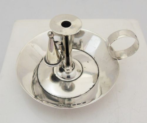 VICTORIAN SILVER MINIATURE CHAMBERSTICK CHESTER 1895 - ADDITIONAL PHOTO 4