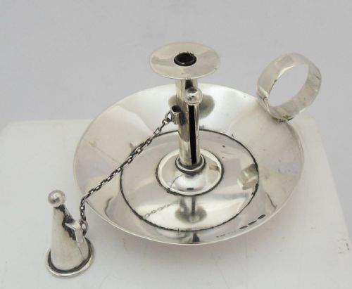 VICTORIAN SILVER MINIATURE CHAMBERSTICK CHESTER 1895 - ADDITIONAL PHOTO 11