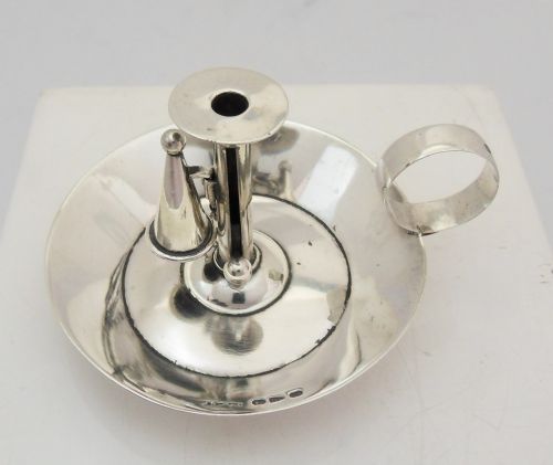 VICTORIAN SILVER MINIATURE CHAMBERSTICK CHESTER 1895 - ADDITIONAL PHOTO 12