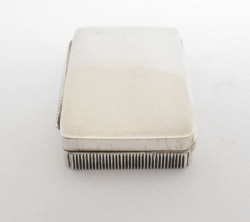 EDWARDIAN SILVER VESTA BOX MATCH STRIKER CHESTER 1906 - ADDITIONAL PHOTO 6