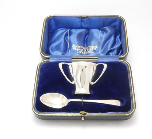 UNUSUAL EDWARDIAN CASED SILVER TYG EGG CUP SPOON - ADDITIONAL PHOTO 8