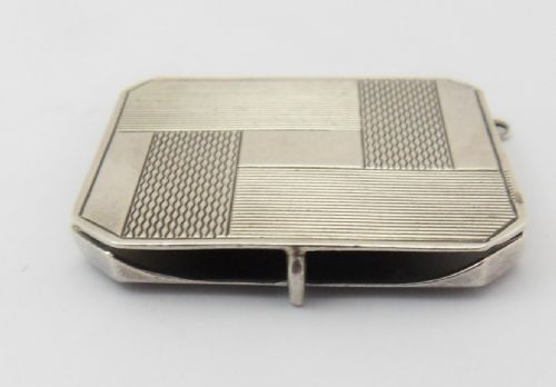 ART DECO GERMAN 925 SILVER STAMP CASE CIRCA 1930 - ADDITIONAL PHOTO 1