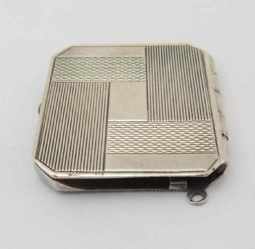 ART DECO GERMAN 925 SILVER STAMP CASE CIRCA 1930 - ADDITIONAL PHOTO 3