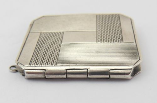 ART DECO GERMAN 925 SILVER STAMP CASE CIRCA 1930 - ADDITIONAL PHOTO 4