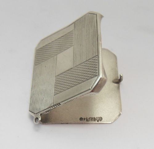 ART DECO GERMAN 925 SILVER STAMP CASE CIRCA 1930 - ADDITIONAL PHOTO 5