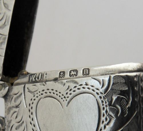 EXQUISITE 'HEART' SILVER VESTA CASE BIRMINGHAM 1912 - ADDITIONAL PHOTO 8