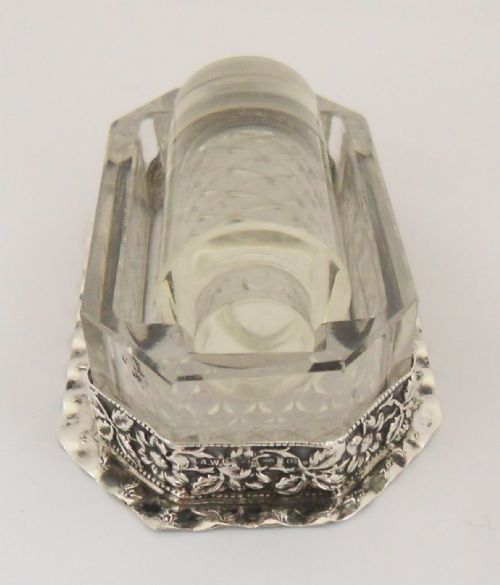 EDWARDIAN STAMP SILVER GLASS ROLLER BIRMINGHAM 1903 - ADDITIONAL PHOTO 2