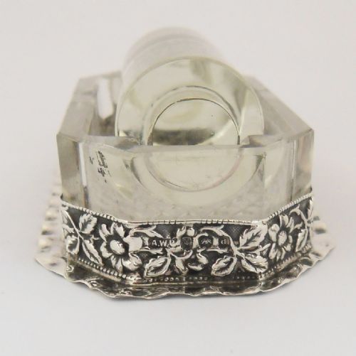 EDWARDIAN STAMP SILVER GLASS ROLLER BIRMINGHAM 1903 - ADDITIONAL PHOTO 3