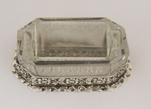 EDWARDIAN STAMP SILVER GLASS ROLLER BIRMINGHAM 1903 - ADDITIONAL PHOTO 5