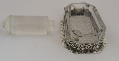 EDWARDIAN STAMP SILVER GLASS ROLLER BIRMINGHAM 1903 - ADDITIONAL PHOTO 6
