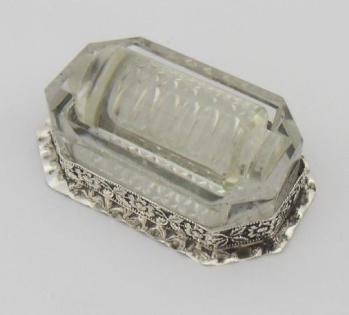 EDWARDIAN STAMP SILVER GLASS ROLLER BIRMINGHAM 1903 - ADDITIONAL PHOTO 8