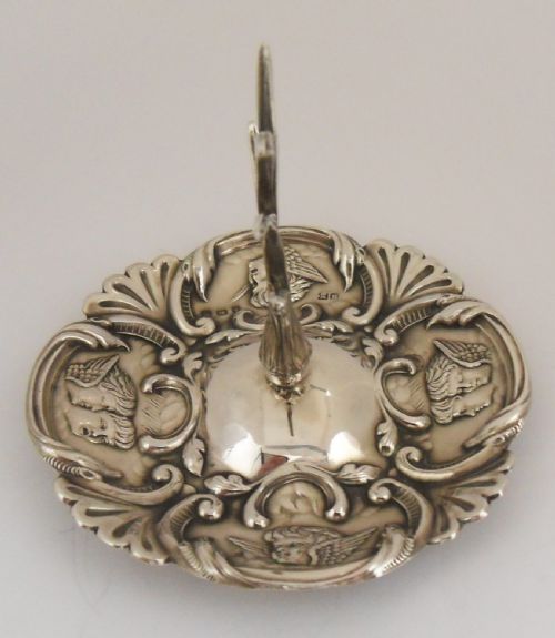 SILVER RING TREE WITH REYNOLD'S ANGELS BIRMINGHAM 1911 - ADDITIONAL PHOTO 3
