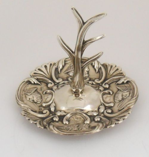 SILVER RING TREE WITH REYNOLD'S ANGELS BIRMINGHAM 1911 - ADDITIONAL PHOTO 4