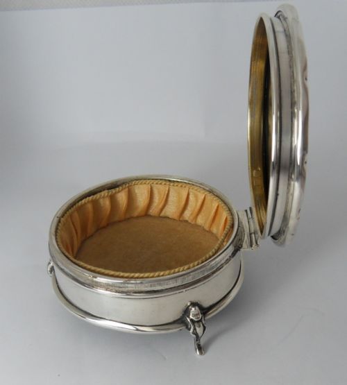 SUPERB SILVER TORTOISESHELL TRINKET BOX BIRMINGHAM 1923 - ADDITIONAL PHOTO 7