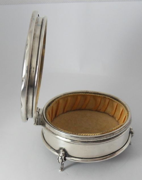 SUPERB SILVER TORTOISESHELL TRINKET BOX BIRMINGHAM 1923 - ADDITIONAL PHOTO 11
