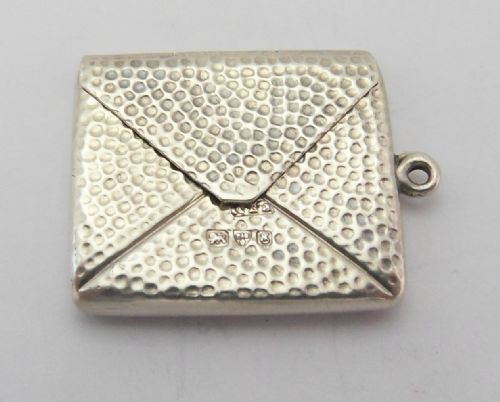 RARE PATTERN SILVER STAMP CASE CHESTER 1905 - ADDITIONAL PHOTO 5