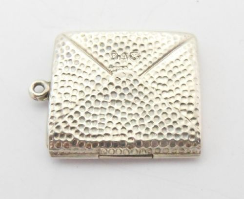 RARE PATTERN SILVER STAMP CASE CHESTER 1905 - ADDITIONAL PHOTO 8