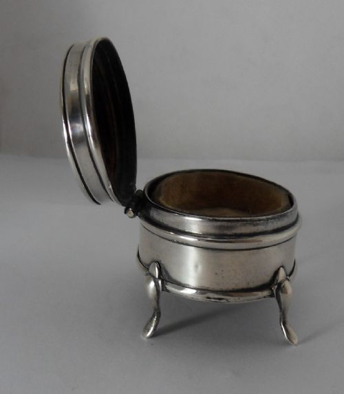 EDWARDIAN SILVER TORTOISESHELL TRINKET BOX BY LEVI SALAMAN - ADDITIONAL PHOTO 4