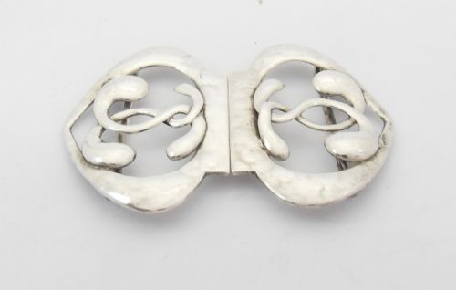 ART NOUVEAU SILVER NURSES BUCKLE BIRMINGHAM 1907 - ADDITIONAL PHOTO 1