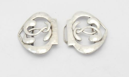 ART NOUVEAU SILVER NURSES BUCKLE BIRMINGHAM 1907 - ADDITIONAL PHOTO 2