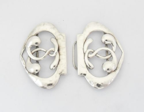 ART NOUVEAU SILVER NURSES BUCKLE BIRMINGHAM 1907 - ADDITIONAL PHOTO 4