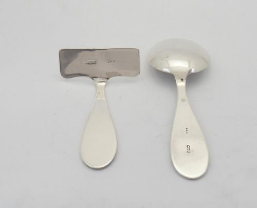 SILVER SPOON PUSHER NURSERY CHRISTENING SET CHESTER 1956 - ADDITIONAL PHOTO 3