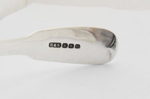 RARE PAIR OF SCOTTISH PROVINCIAL SILVER LADLES ABERDEEN 1824 1891 - ADDITIONAL PHOTO 2
