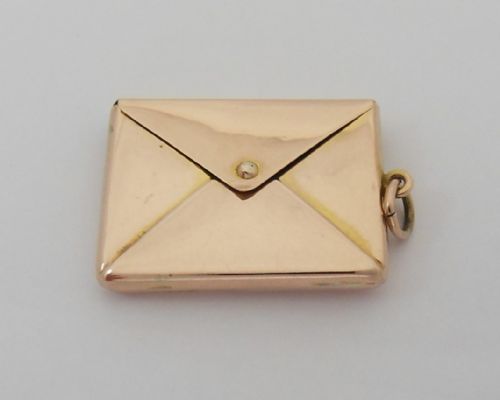 rare 9ct gold edwardian stamp case birmingham 1907 - CATEGORY: ANTIQUE METAL - DATED EDWARDIAN