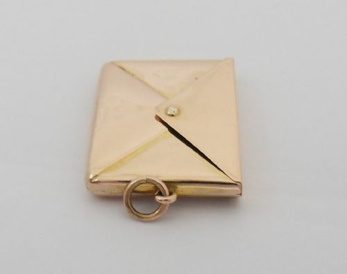 RARE 9CT GOLD EDWARDIAN STAMP CASE BIRMINGHAM 1907 - ADDITIONAL PHOTO 1