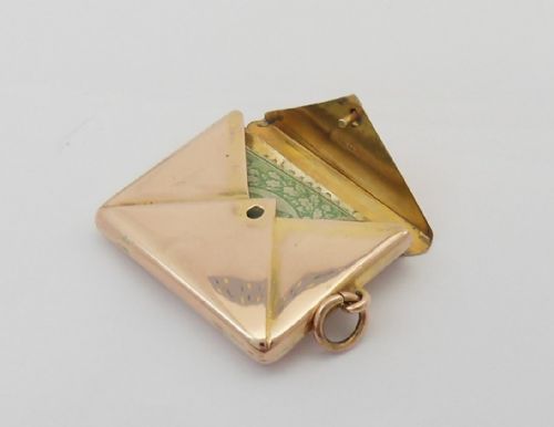 RARE 9CT GOLD EDWARDIAN STAMP CASE BIRMINGHAM 1907 - ADDITIONAL PHOTO 3
