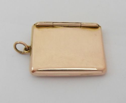 RARE 9CT GOLD EDWARDIAN STAMP CASE BIRMINGHAM 1907 - ADDITIONAL PHOTO 9