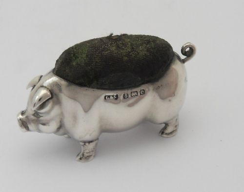 EDWARDIAN SILVER PIN CUSHION BIRMINGHAM 1904 - ADDITIONAL PHOTO 2