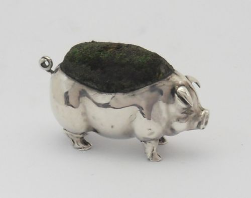 EDWARDIAN SILVER PIN CUSHION BIRMINGHAM 1904 - ADDITIONAL PHOTO 3