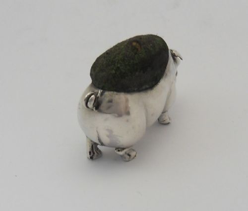 EDWARDIAN SILVER PIN CUSHION BIRMINGHAM 1904 - ADDITIONAL PHOTO 4