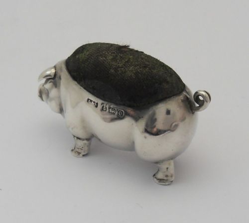 EDWARDIAN SILVER PIN CUSHION BIRMINGHAM 1904 - ADDITIONAL PHOTO 5
