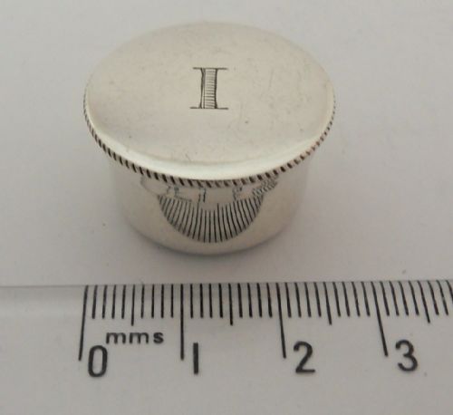 SILVER ECCLESIASTICAL SACRAMENTAL OIL POT LONDON 1937 - ADDITIONAL PHOTO 7