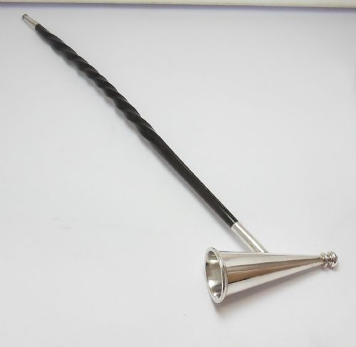 victorian silver baleen candle snuffer london 1855 - CATEGORY: ANTIQUE SILVER - DATED VICTORIAN